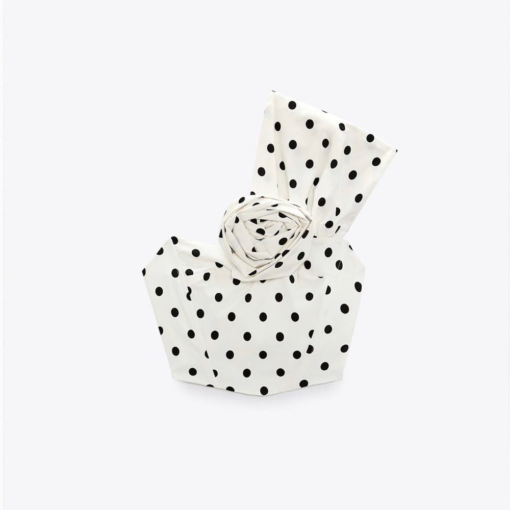ZARA ROSE POLKA DOT TOP size S,M  1131/801